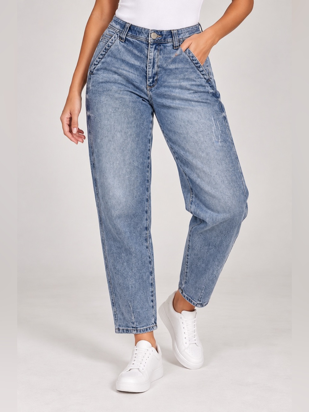 Democracy Absolution Girlfriend Jeans Sz 4 Light Wash Stretch Ankle Tapered